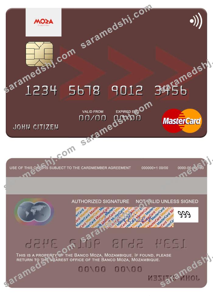Mozambique Banco Moza mastercard